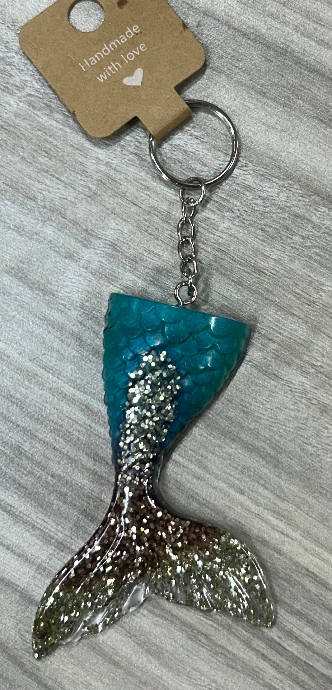 Mermaid tail key chain