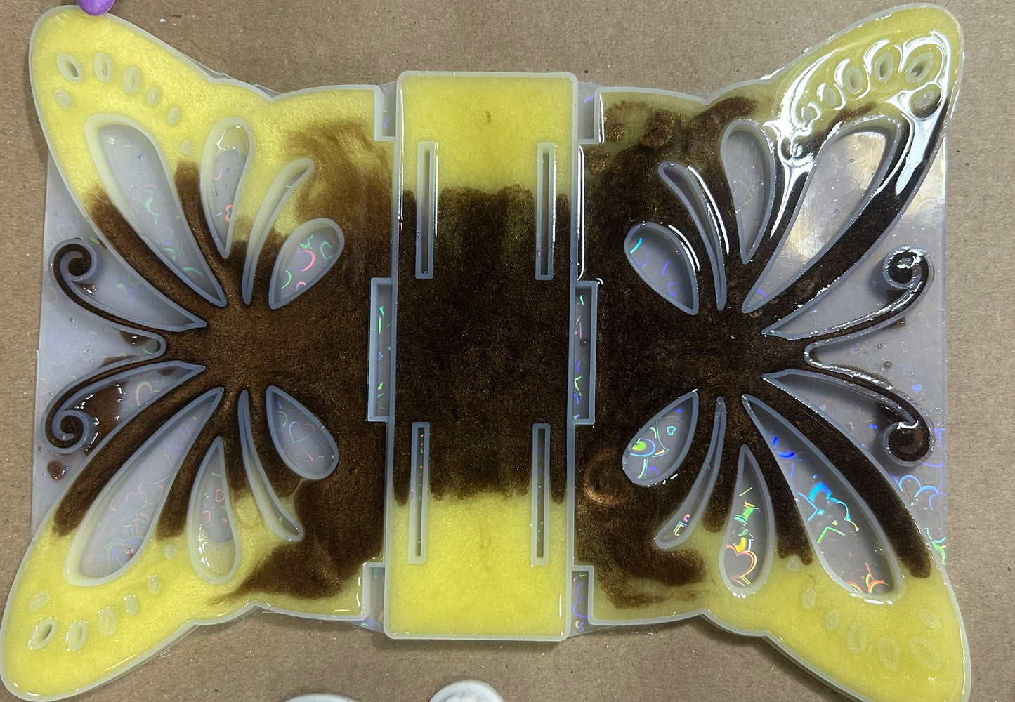 #37 Butterfly napkin holder Holographic Oma