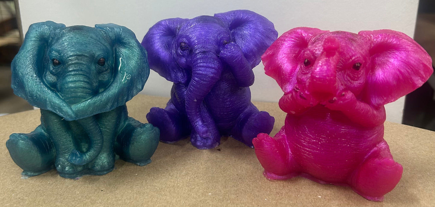 Hear Speak See No Evil Elephants (JR)