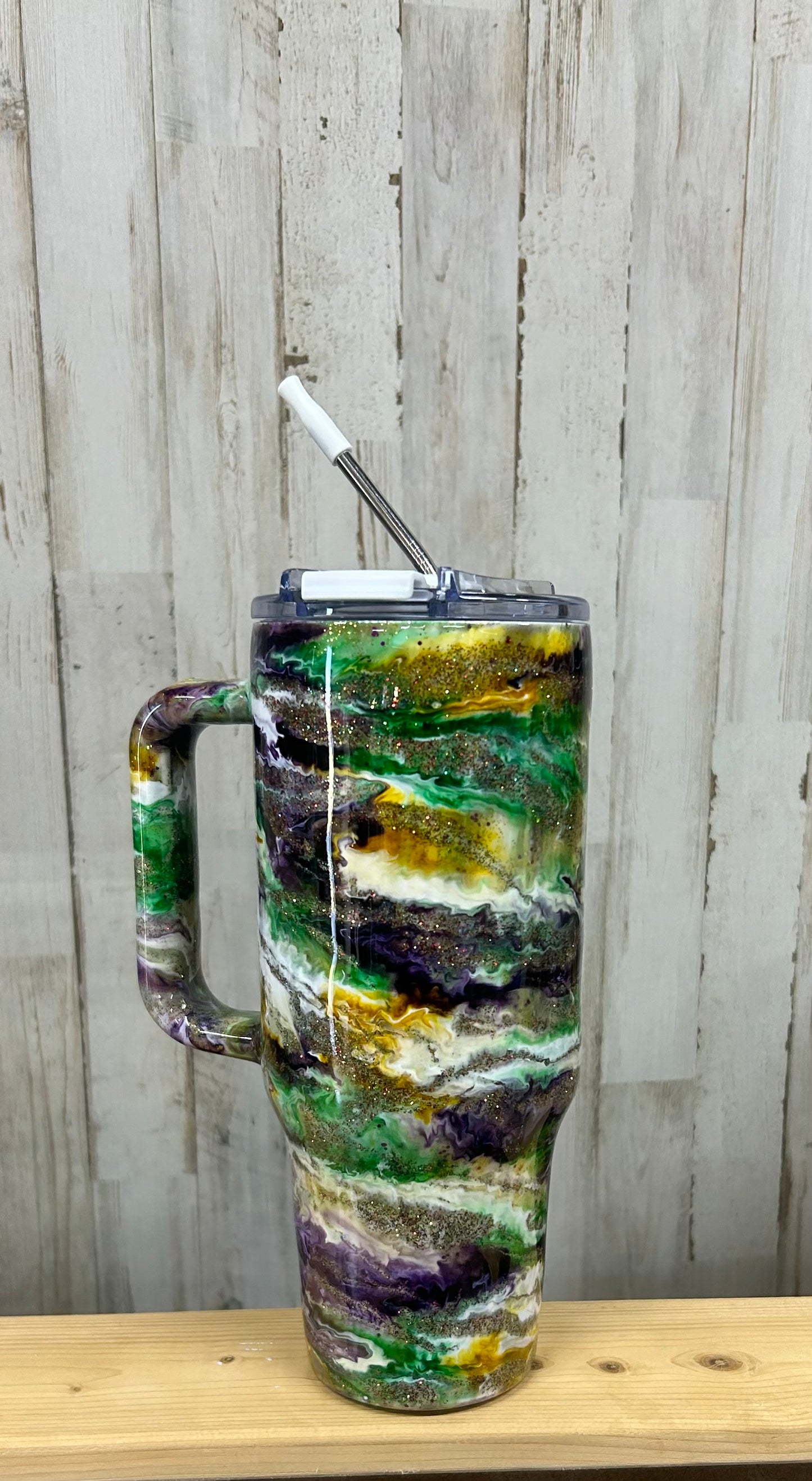 Big Forty Mardi Gras Tumbler