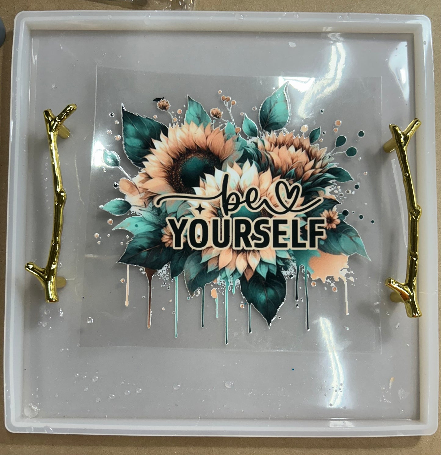 Square tray