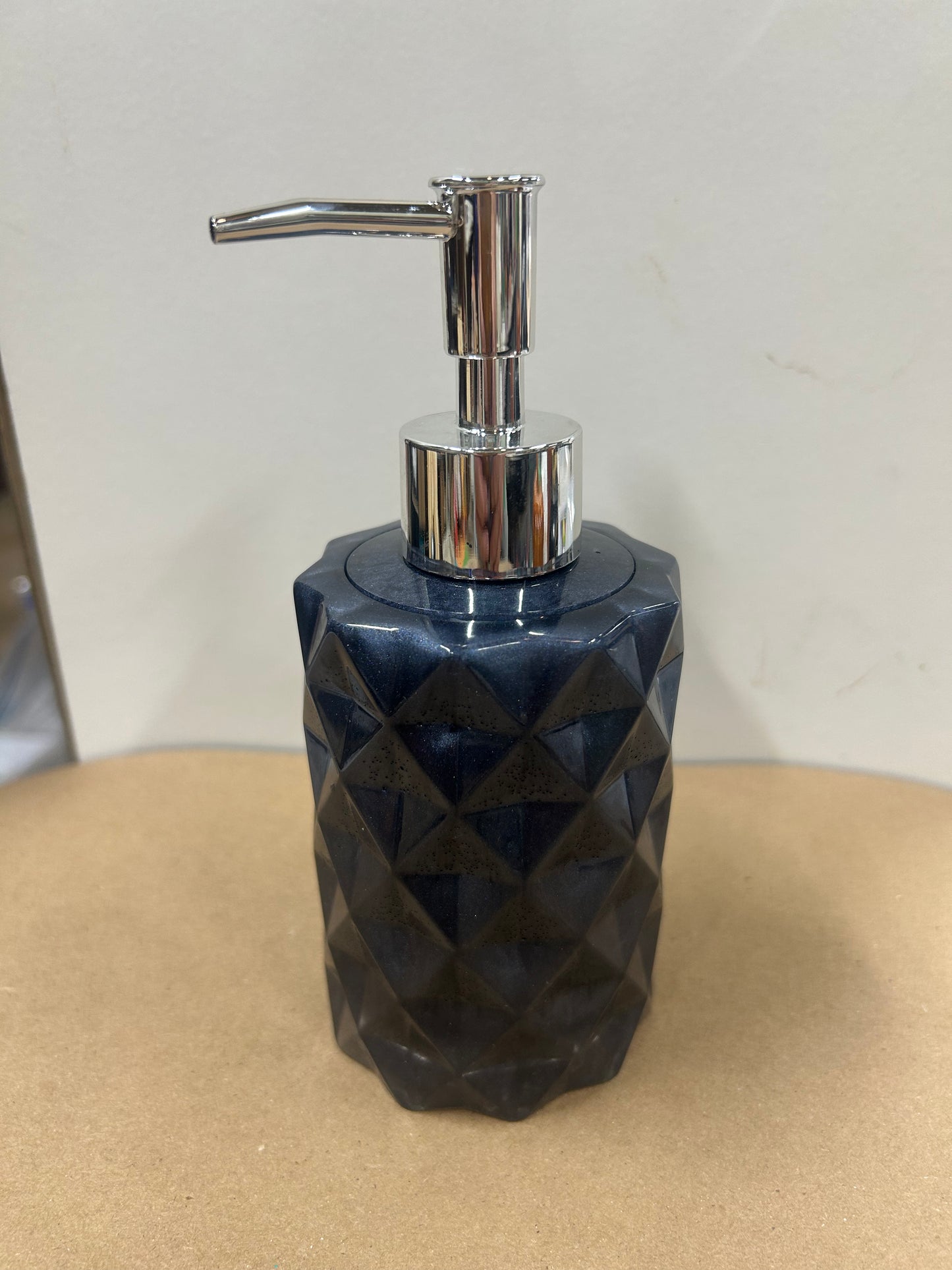 Steel Blue Soap Dispenser