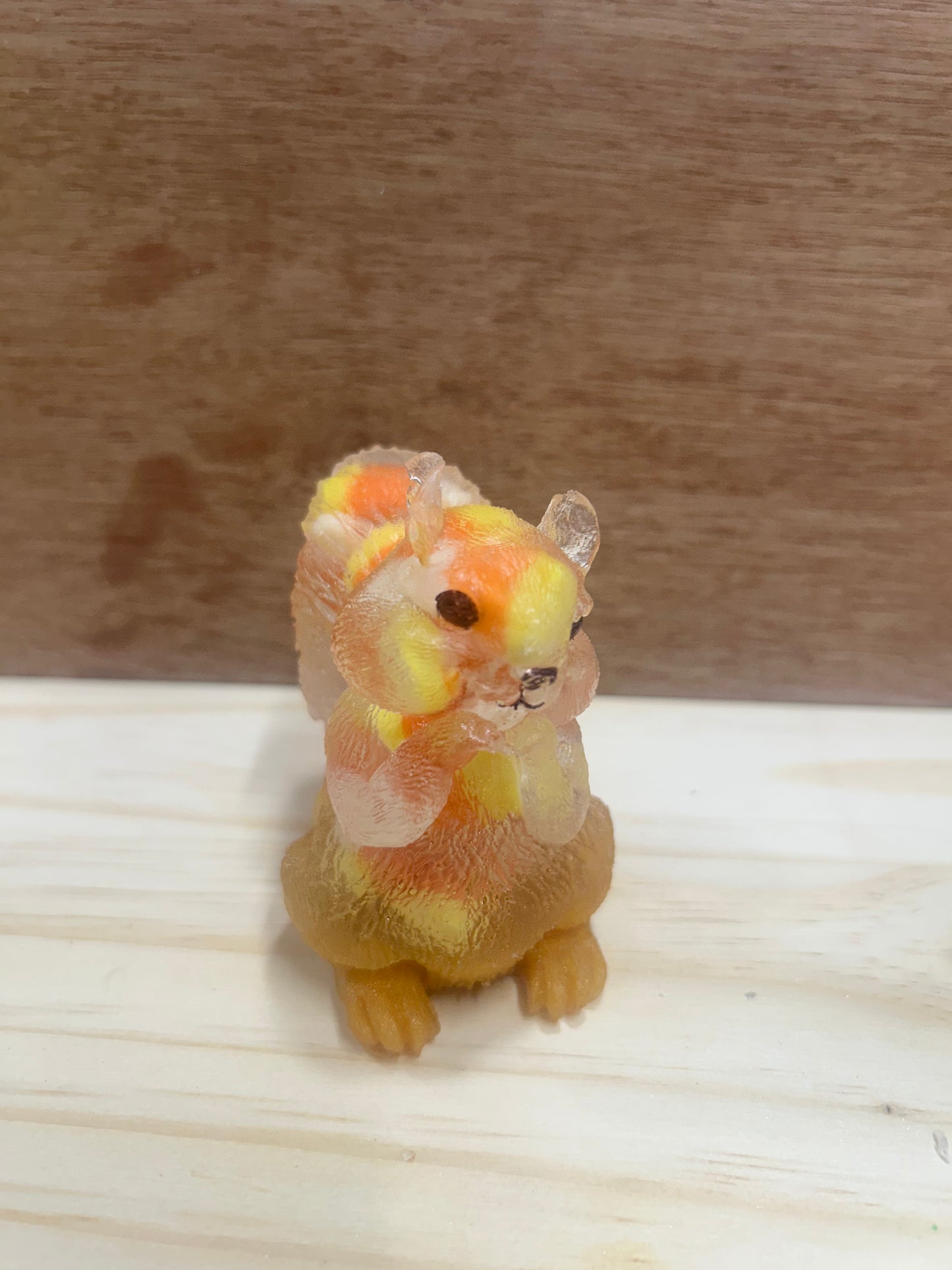 #122 Candy corn squirrel Yellow