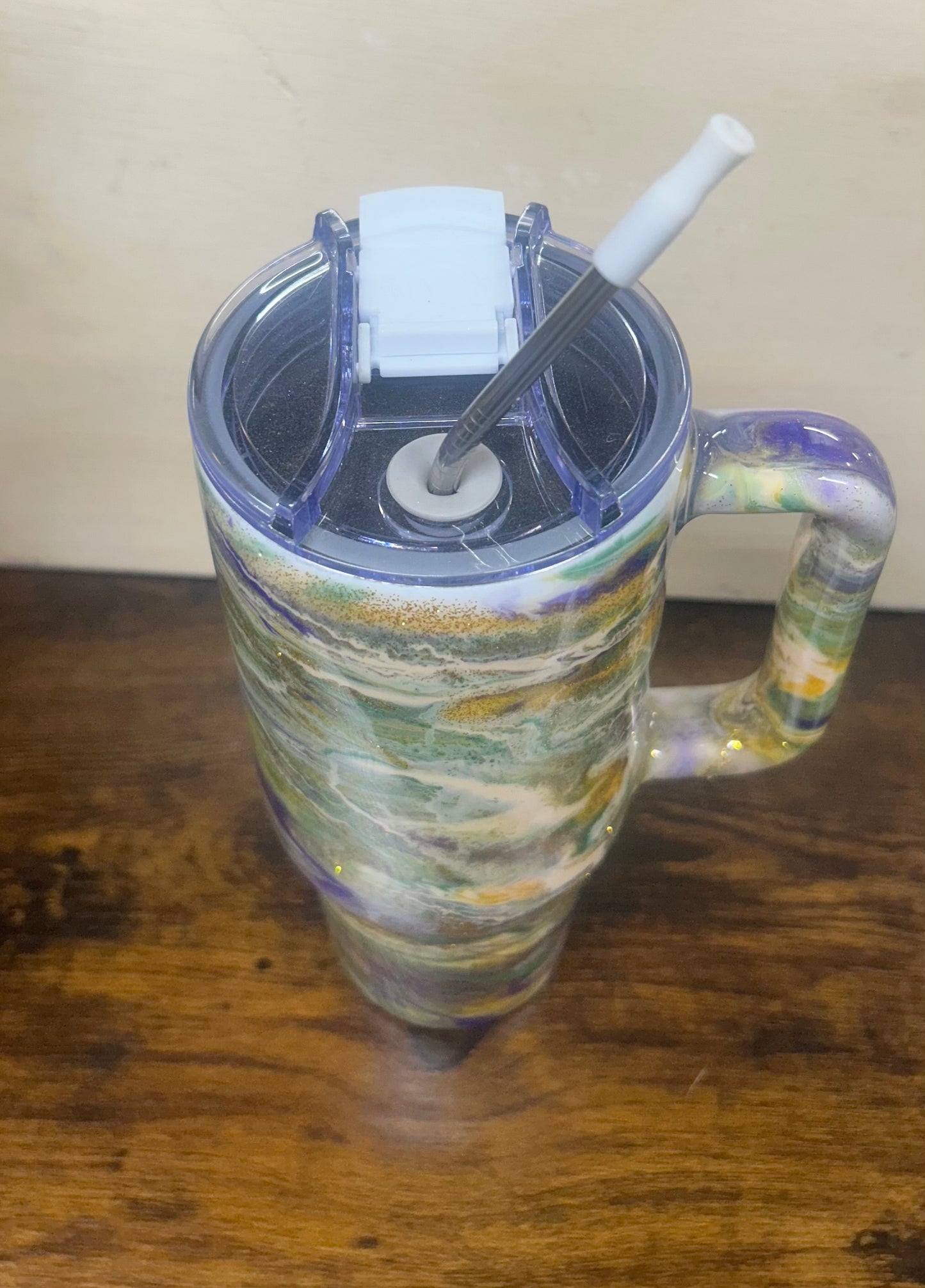 Big 40 Mardi Gras Swirl