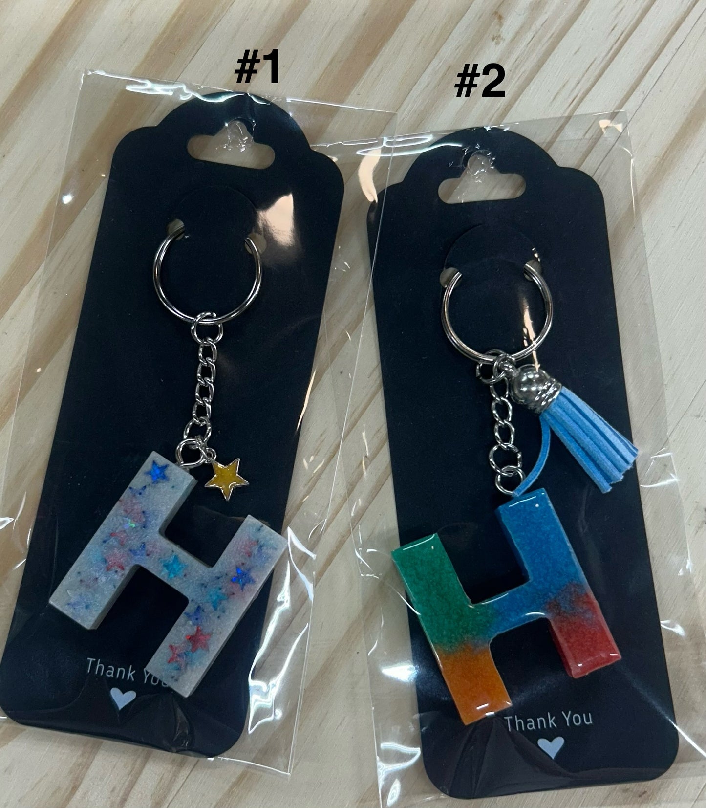 Letter "H" Key Ring