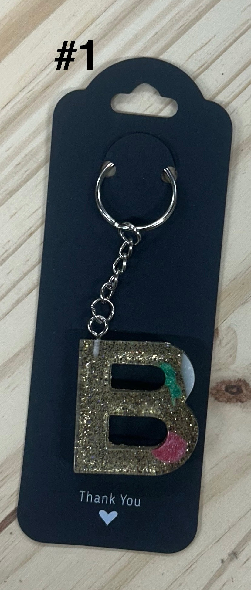 Initial "B" Key Chain