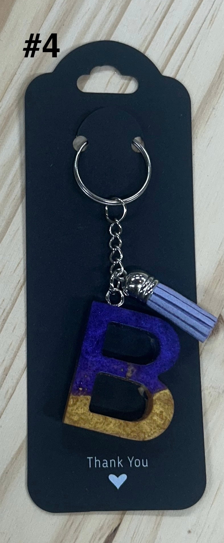Initial "B" Key Chain