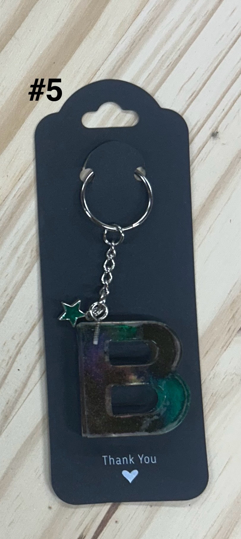 Initial "B" Key Chain