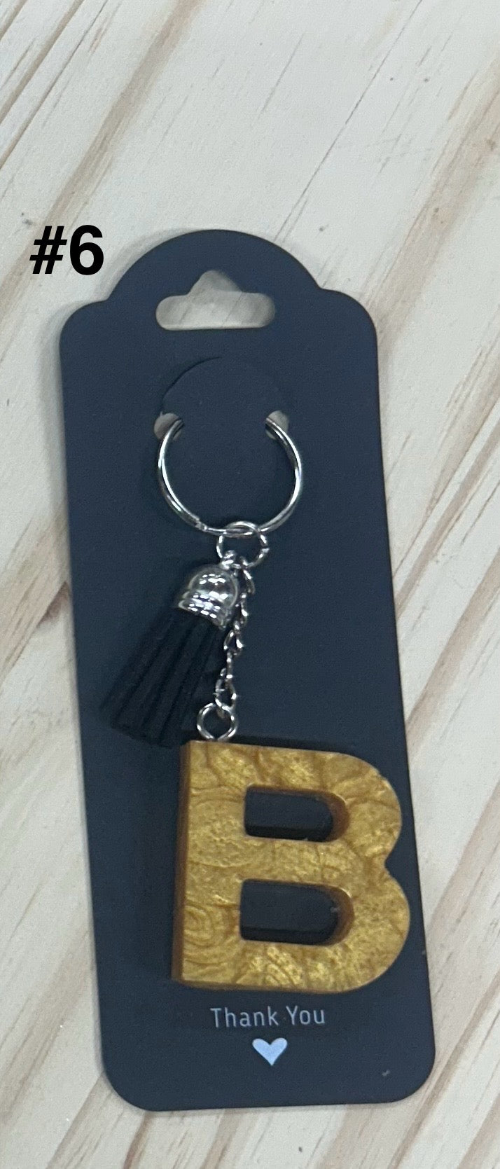 Initial "B" Key Chain