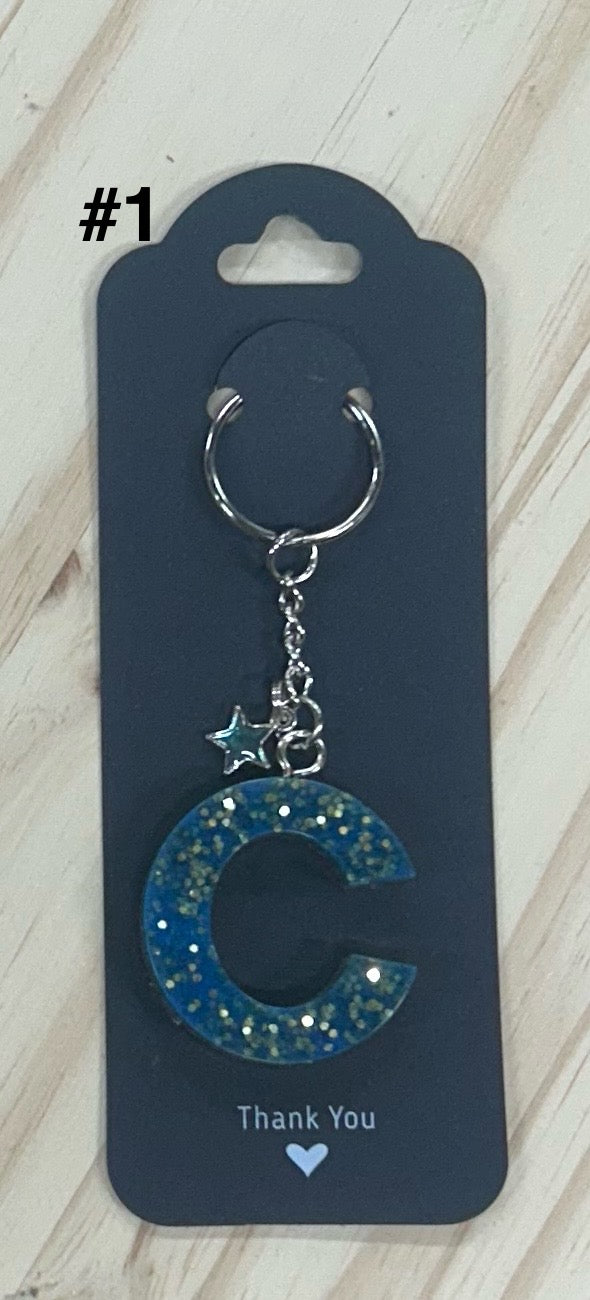 Initial "C" Key Ring