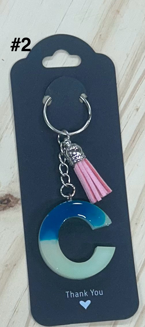 Initial "C" Key Ring