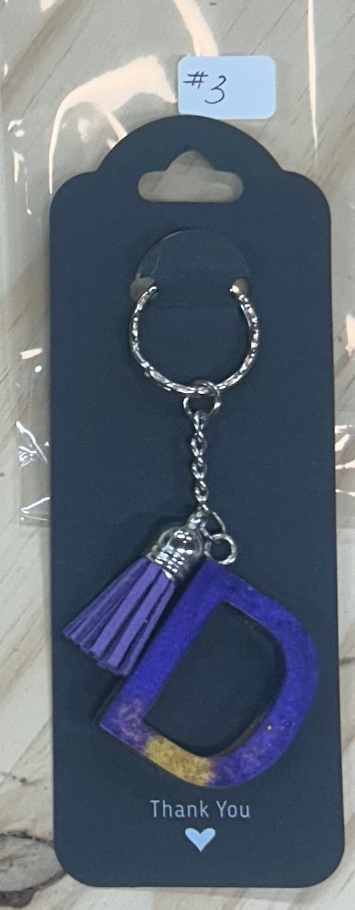 Letter "D" Key Chain