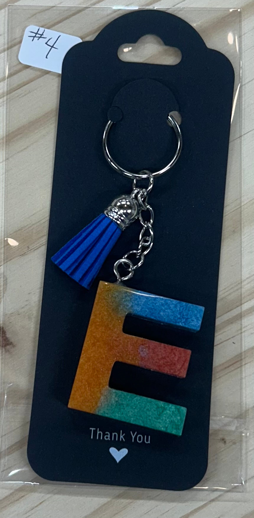 Letter "E" Key Chain