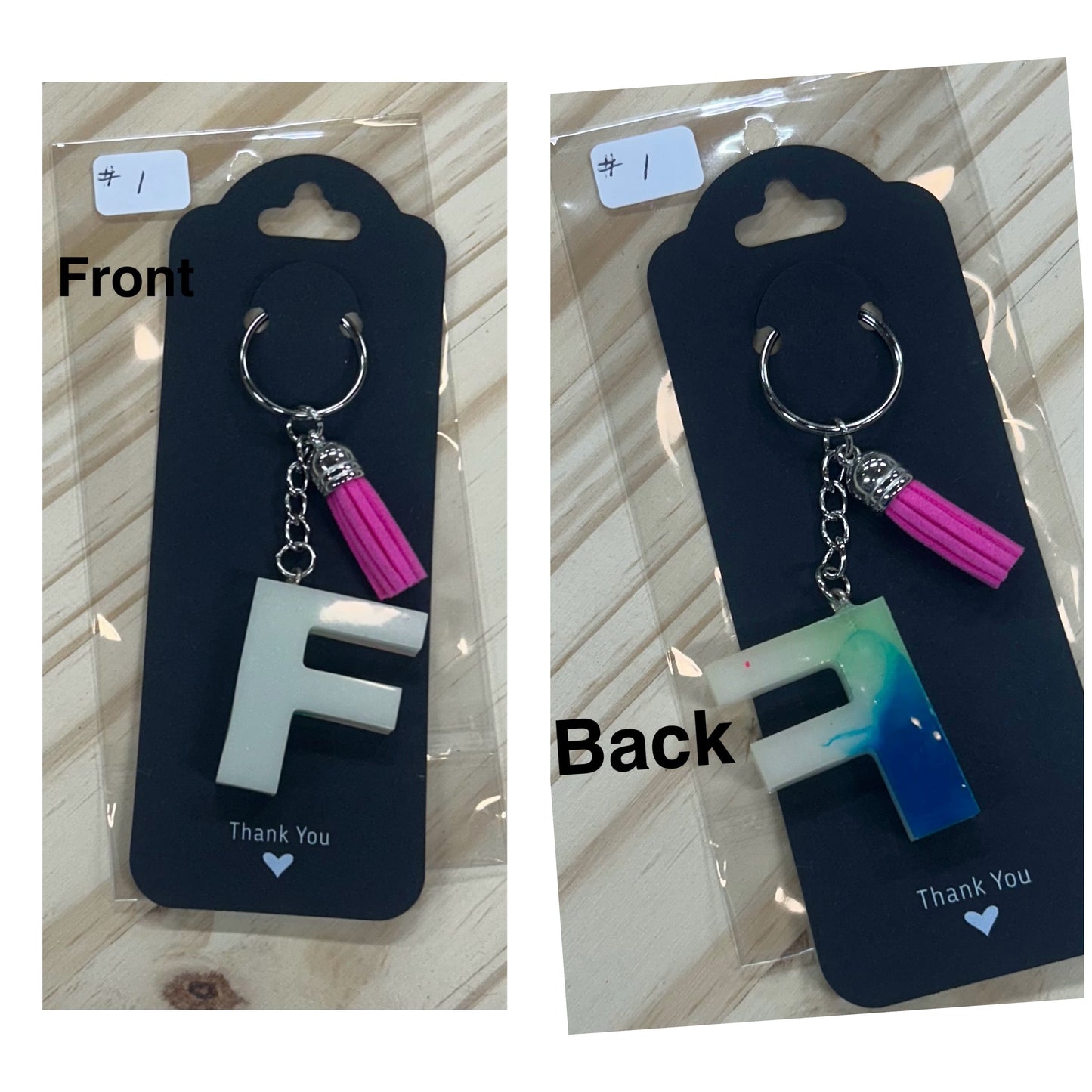 Letter "F" Key ring