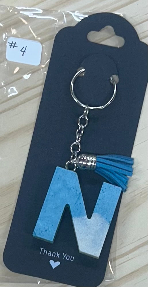 Letter "N" Key Ring