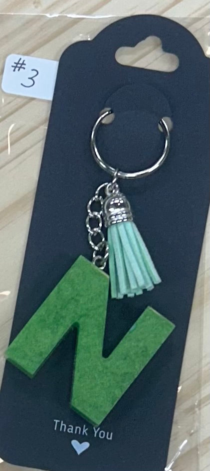 Letter "N" Key Ring