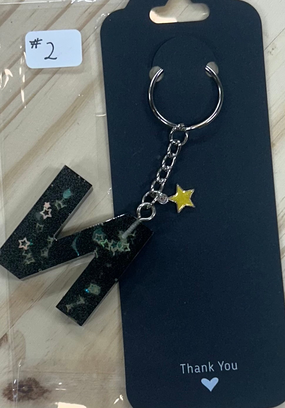 Letter "N" Key Ring