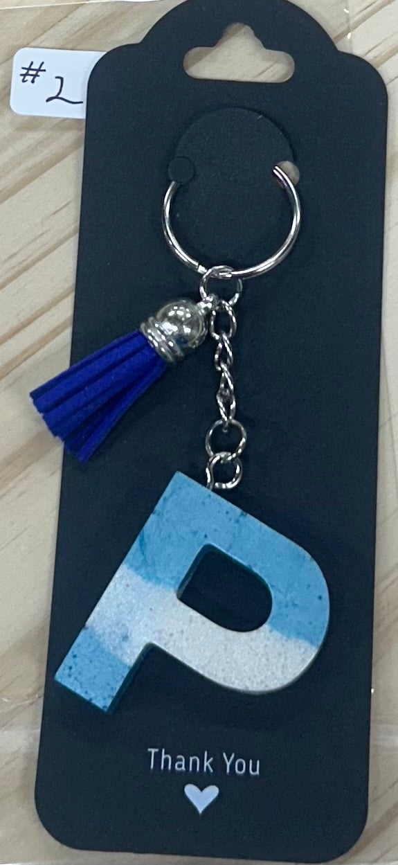 Letter "P" Key Ring