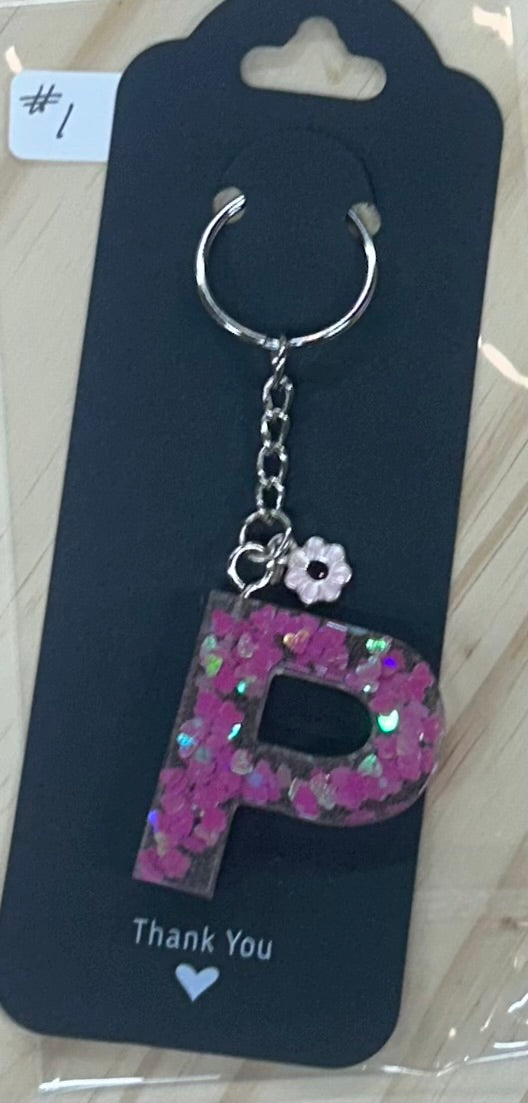 Letter "P" Key Ring