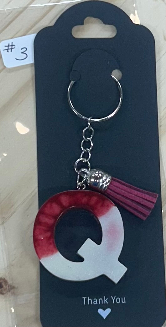 Letter "Q" Key Ring