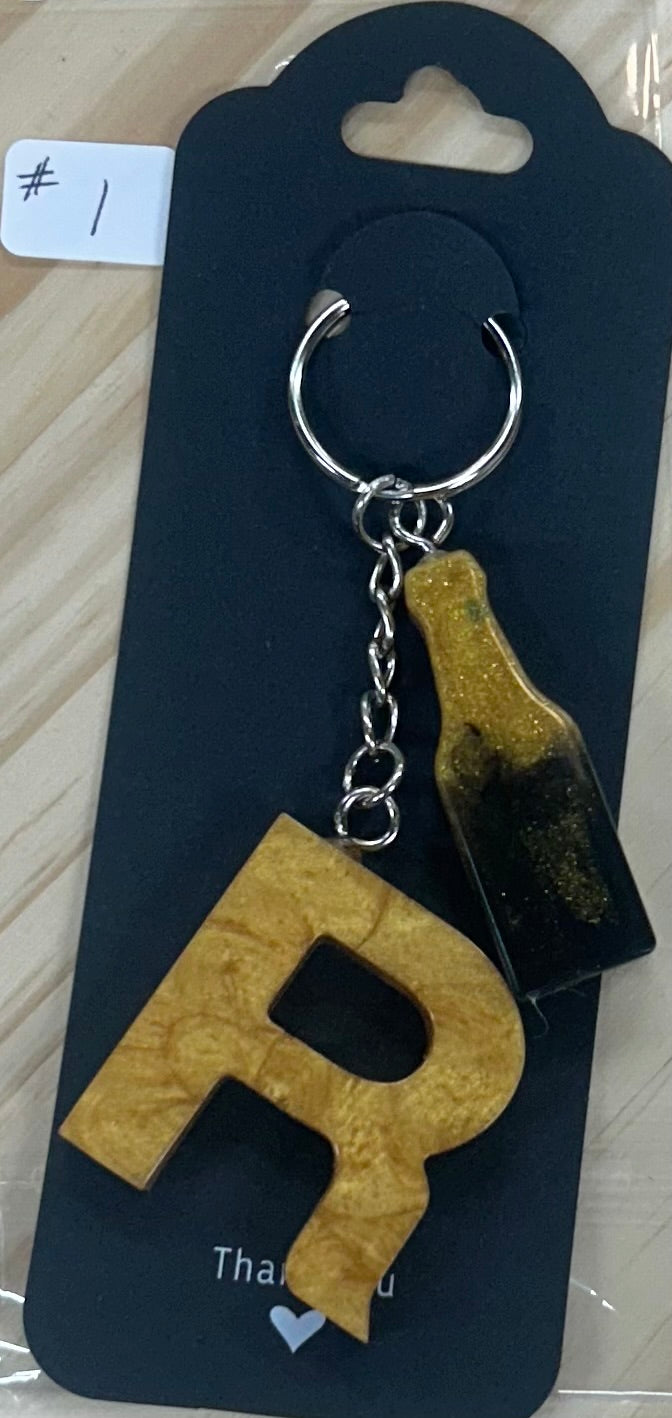 Letter "R" Key Chain