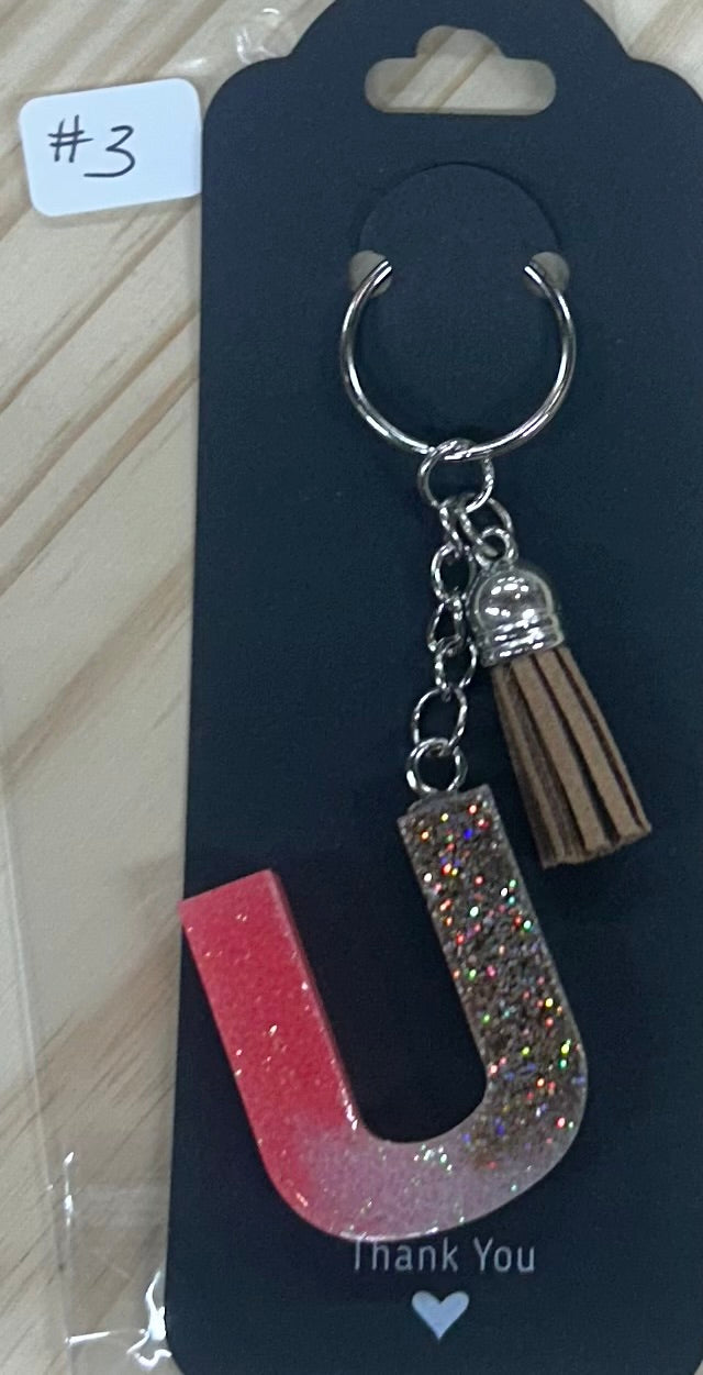 Letter "U" Key Ring
