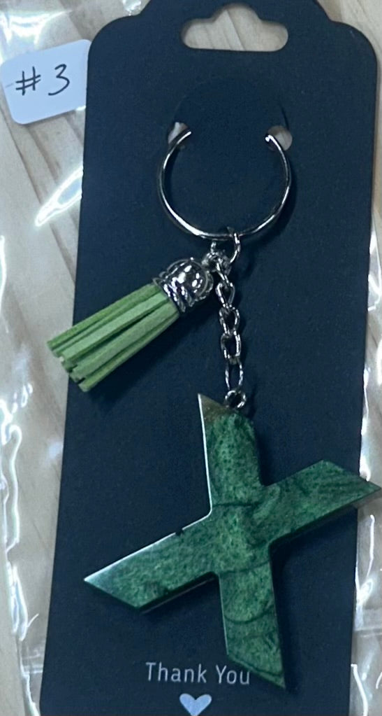 Letter "X" Key Ring