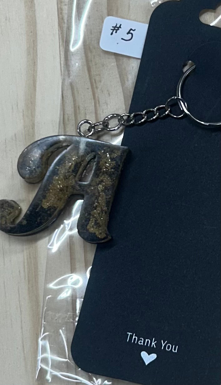 Initial "A" Key chain
