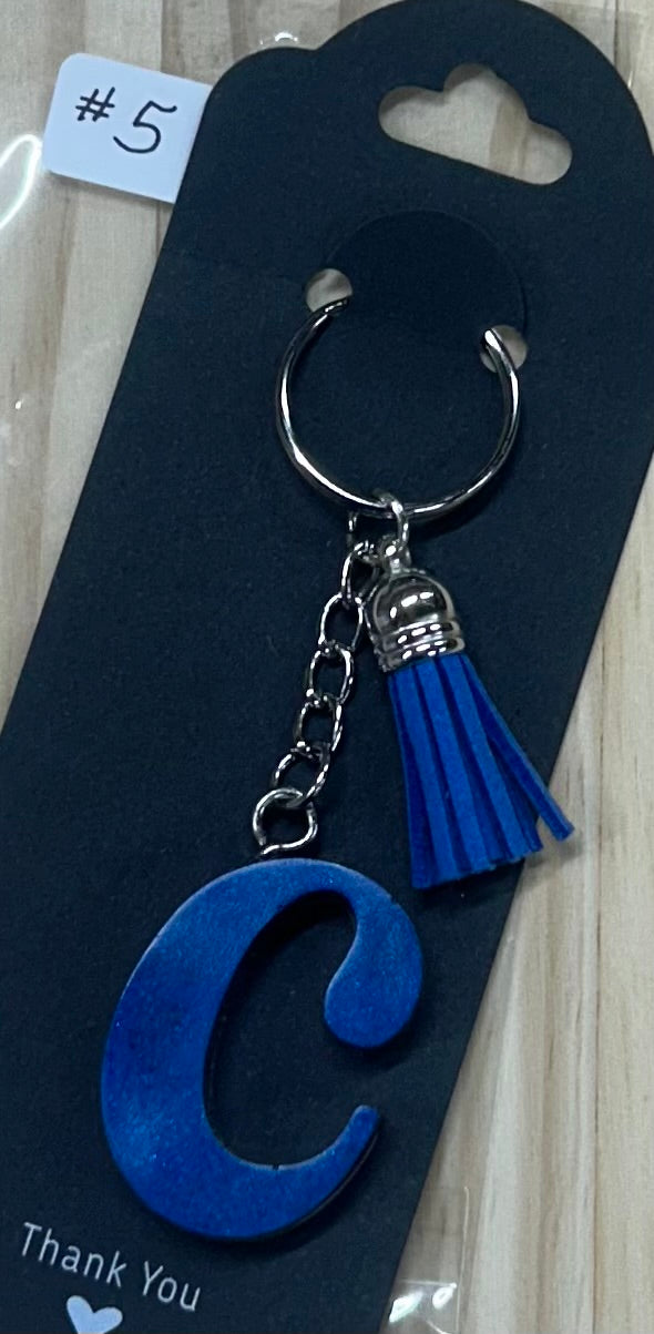 Initial "C" Key Ring