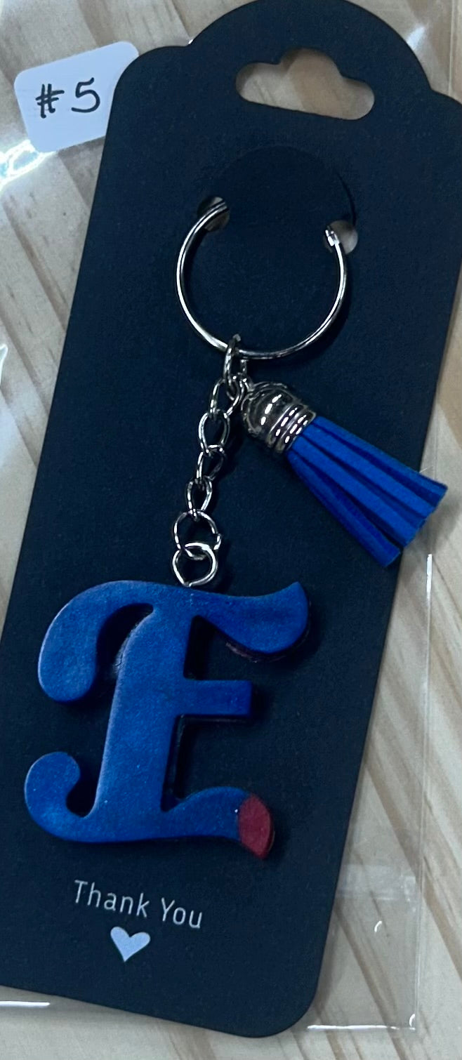 Letter "E" Key Chain