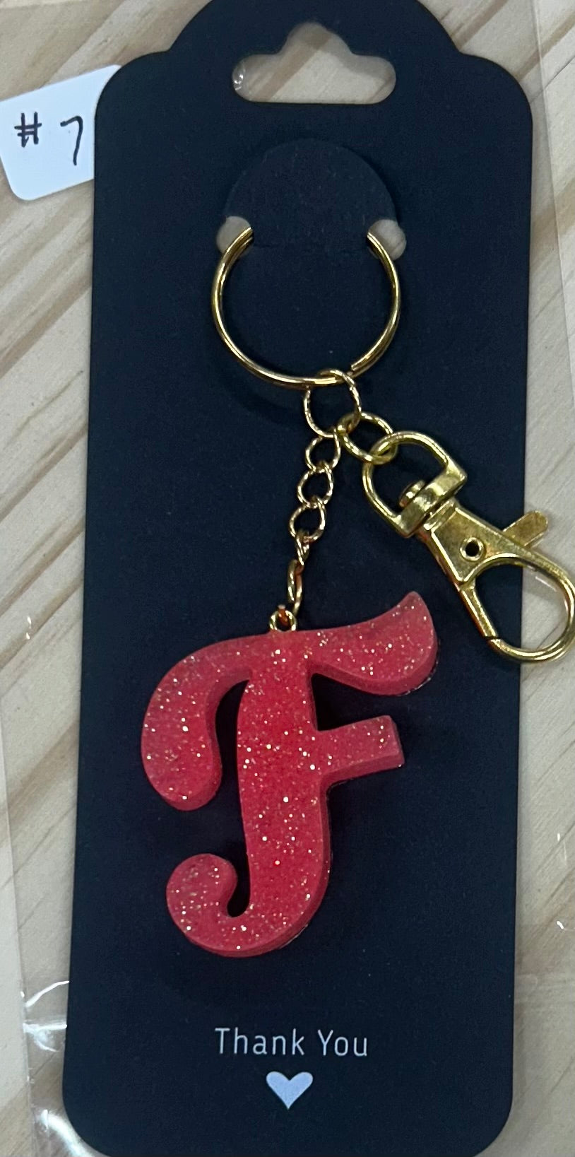 Letter "F" Key ring