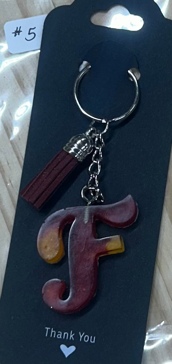 Letter "F" Key ring