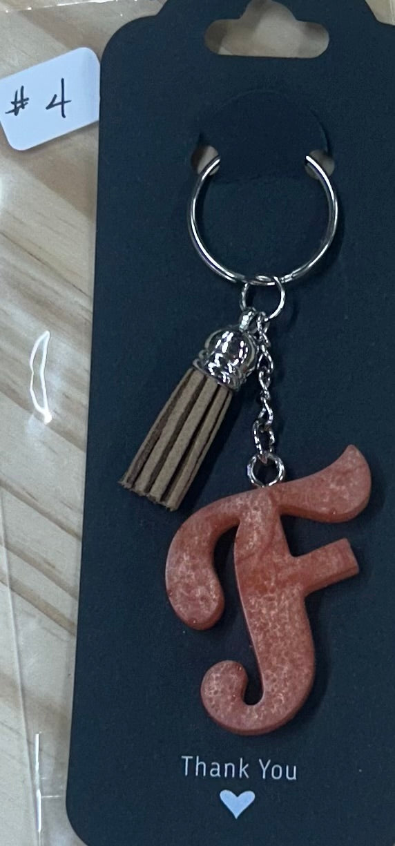 Letter "F" Key ring