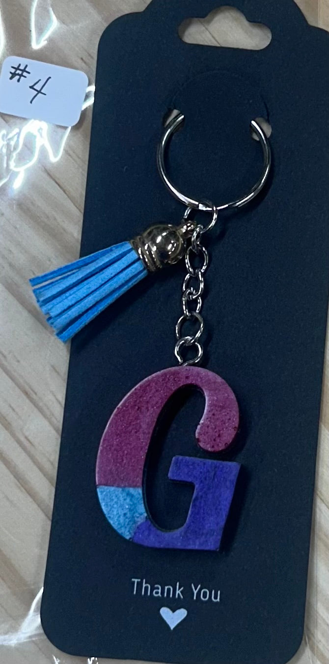 Letter "G" Key Ring
