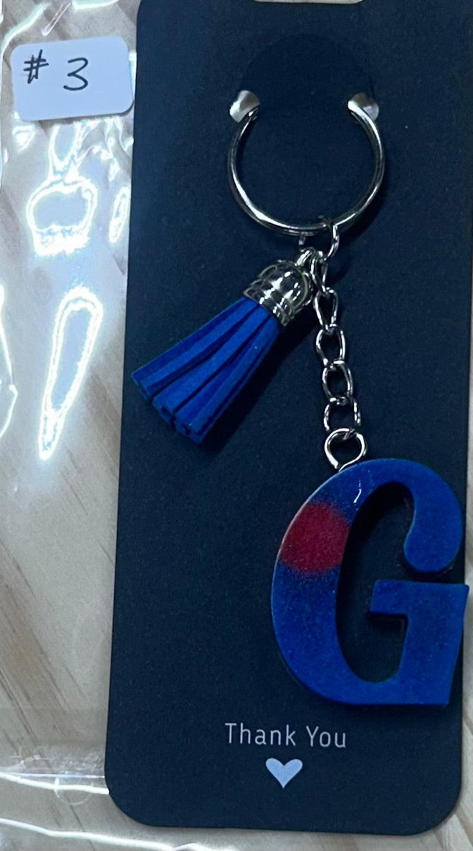 Letter "G" Key Ring