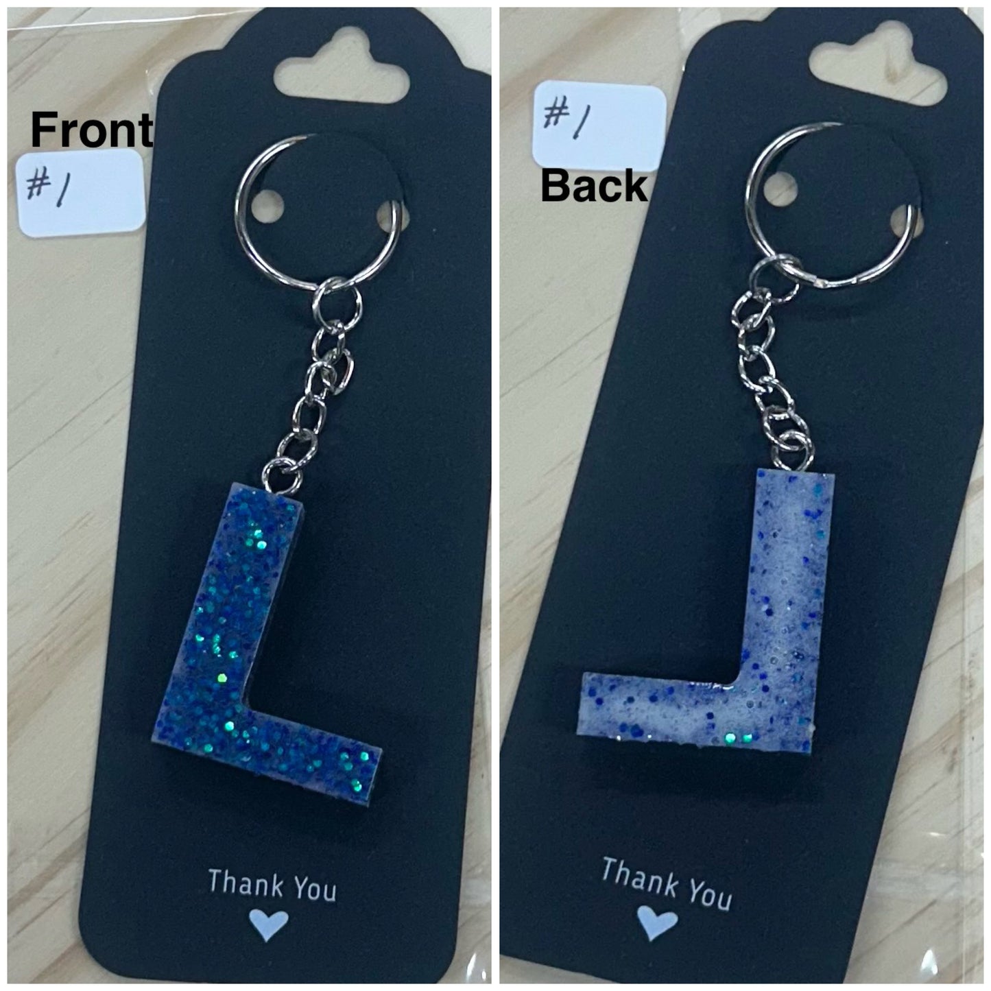 Letter "L" Key Ring