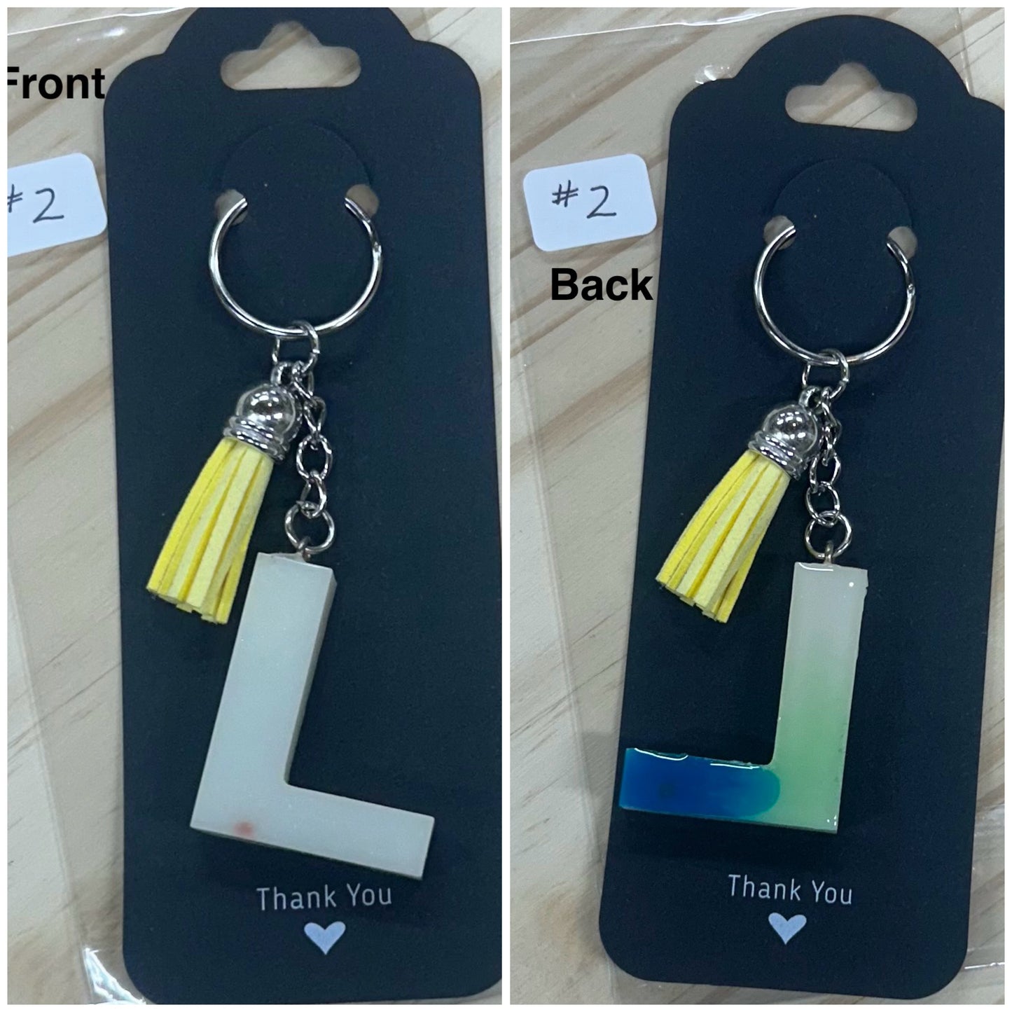 Letter "L" Key Ring