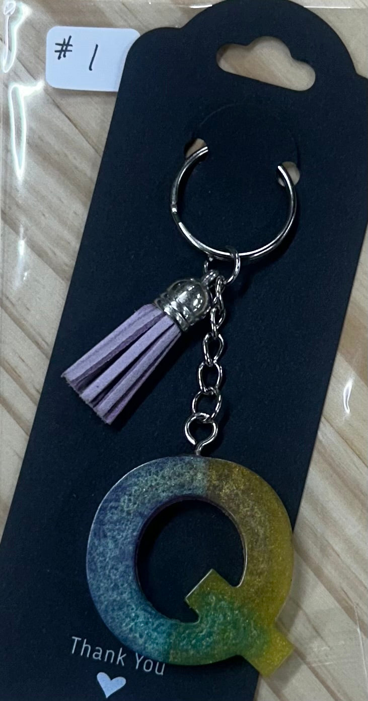 Letter "Q" Key Ring