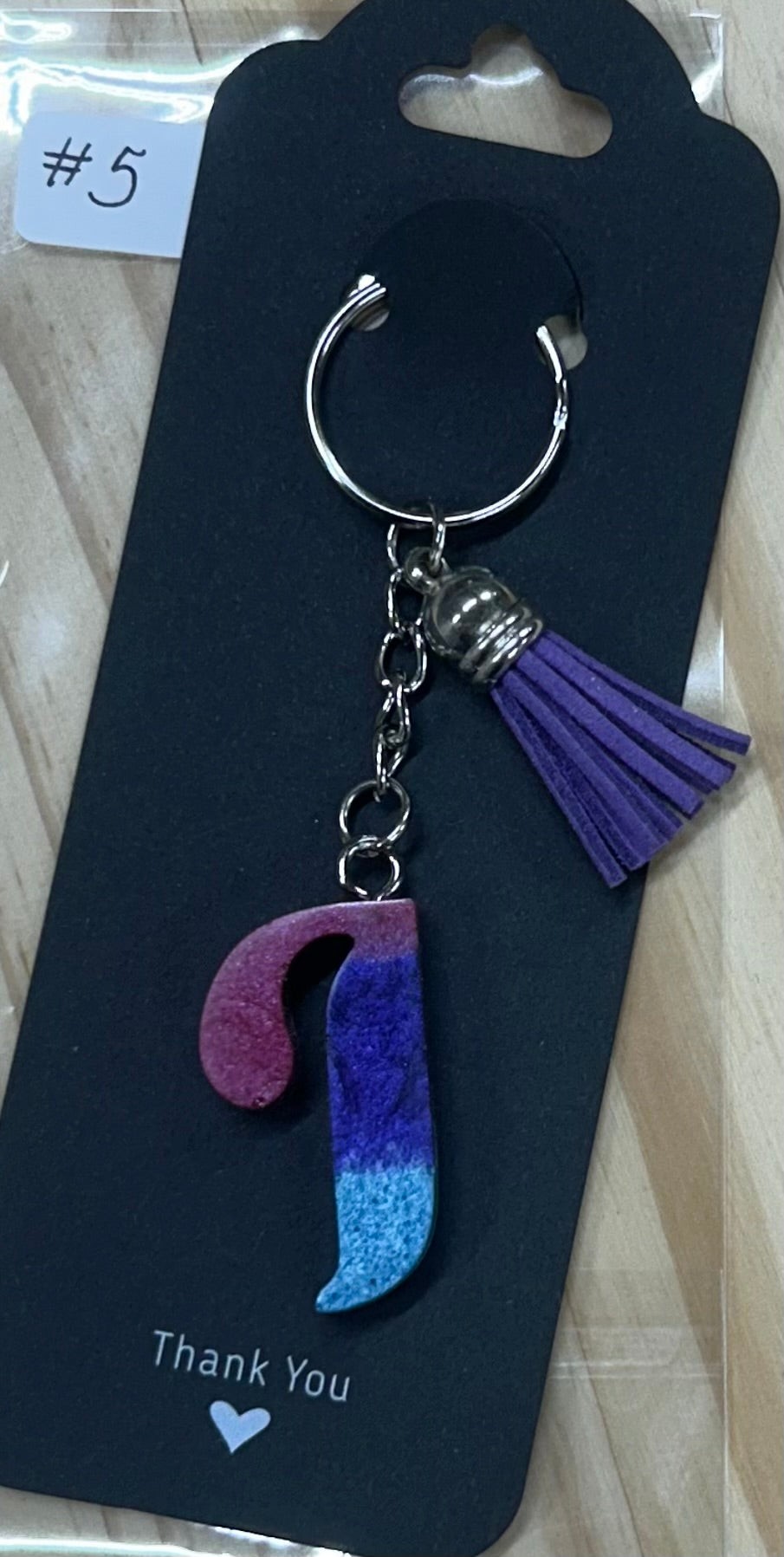 Letter "I" Key ring