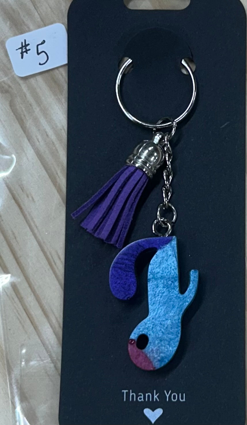 Letter "J" Key Chain