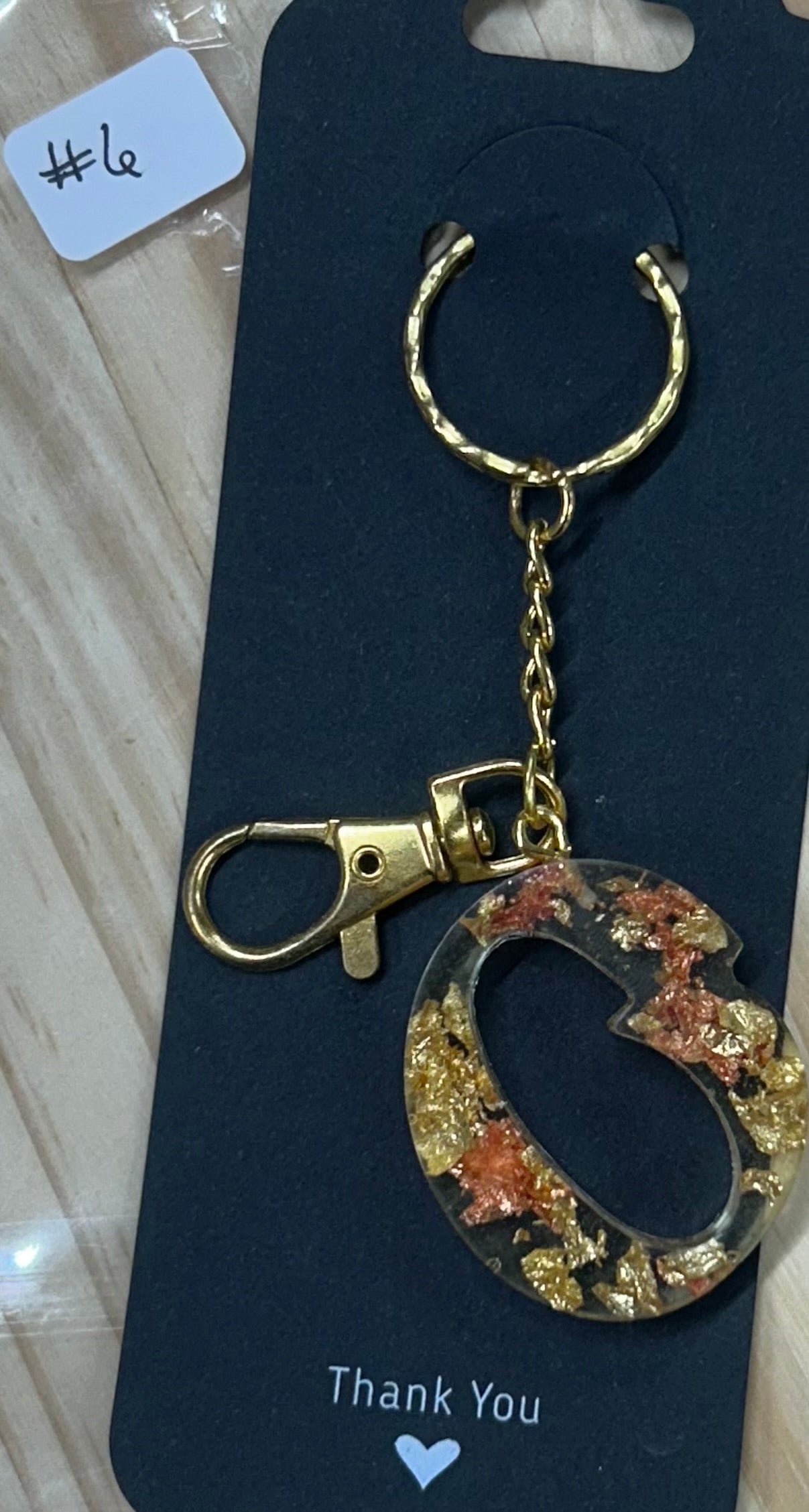 Letter "O" Key ring