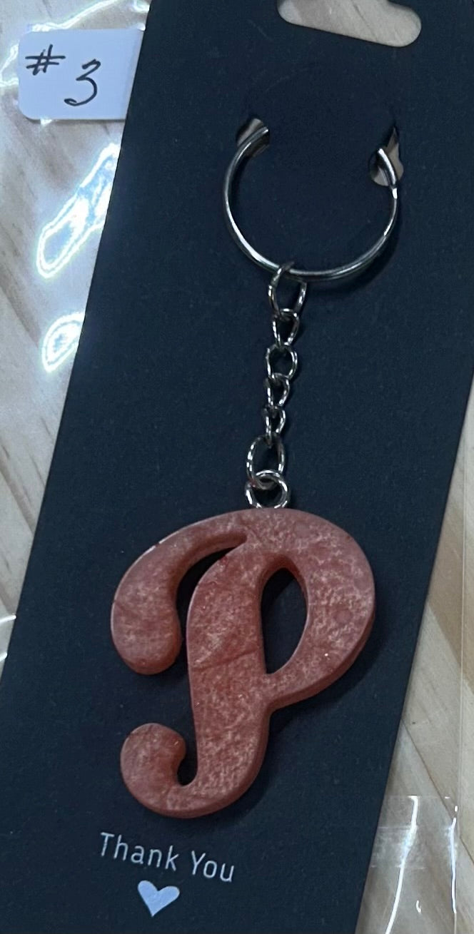 Letter "P" Key Ring