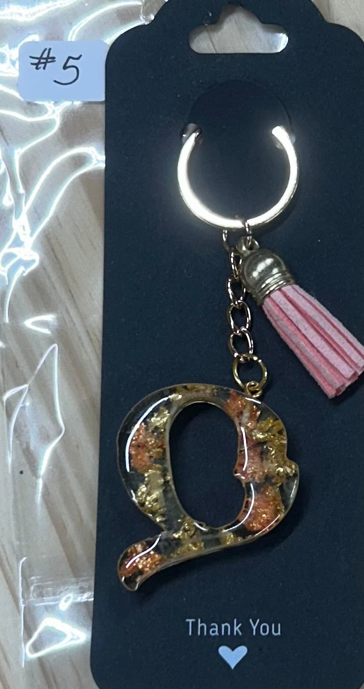 Letter "Q" Key Ring
