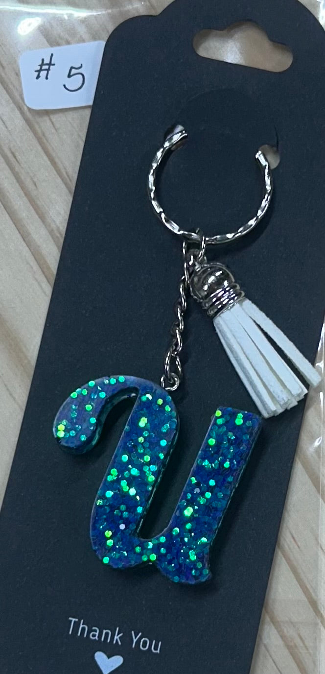 Letter "U" Key Ring