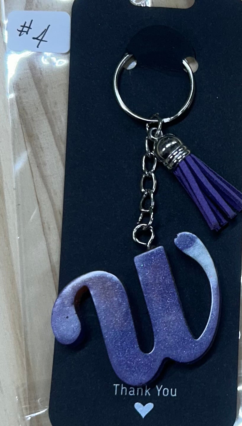 Letter "W" Key chain