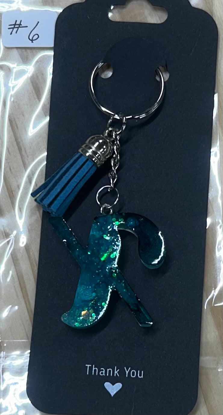 Letter "X" Key Ring