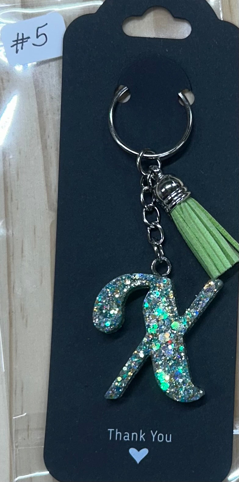 Letter "X" Key Ring