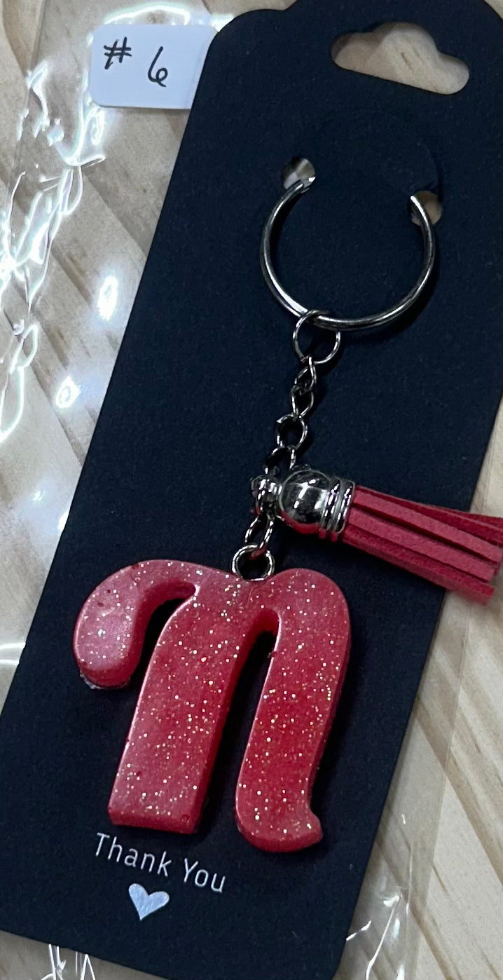 Letter "N" Key Ring