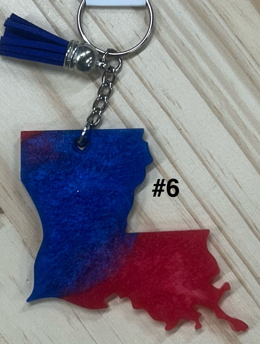 Louisiana key chain