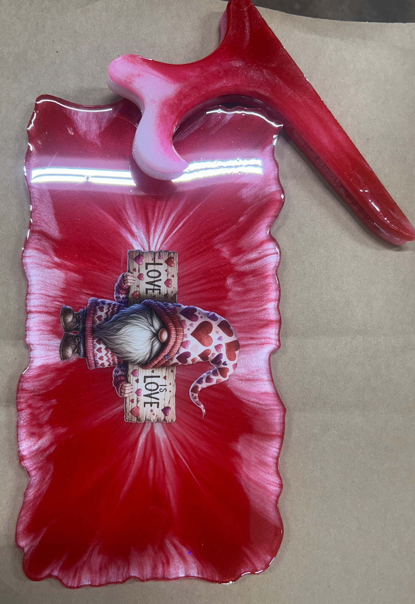 Valentine Day tray and stand